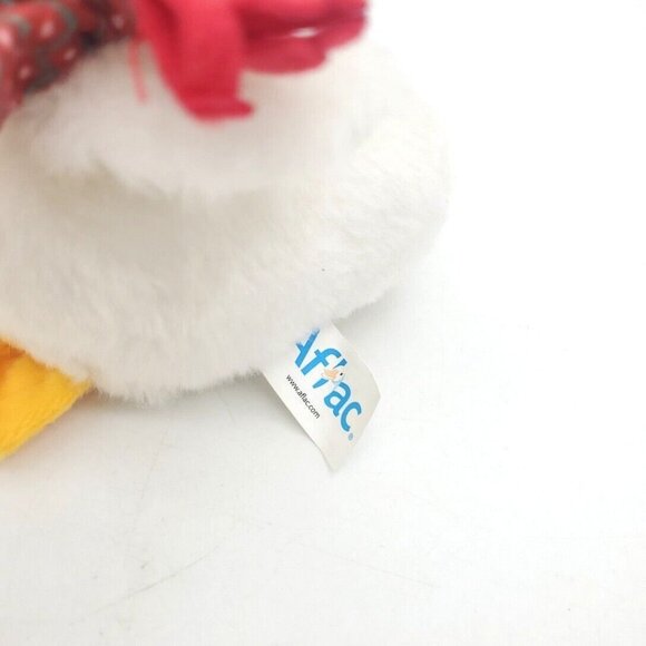 Aflac Insurance Duck White 6 Inch Plush Stuffed Animal Toy Gift Works Scarf Talk - Picture 3 of 5